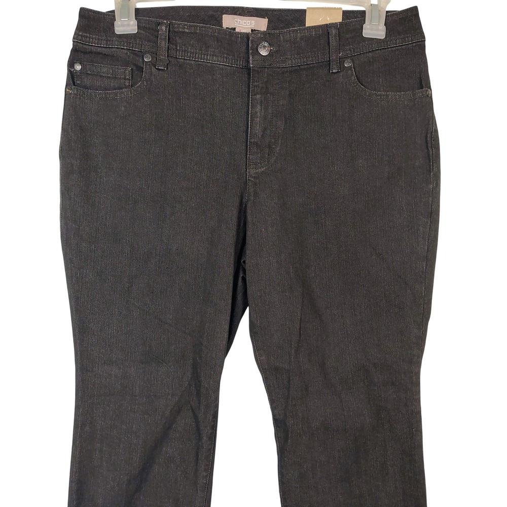 Chicos Slim Leg Jeans Dark Wash Short Length Size 1.5 roxy goth dark